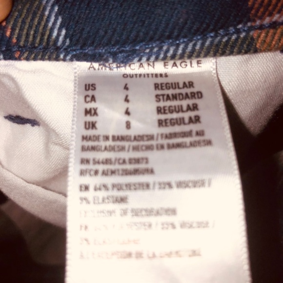 American Eagle Plaid Pants - Picture 3 of 3